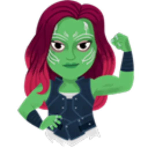 gamora, gamora marvel, gamora marvel art, wächter der gamor galaxie, chibi guards galaxy gamor