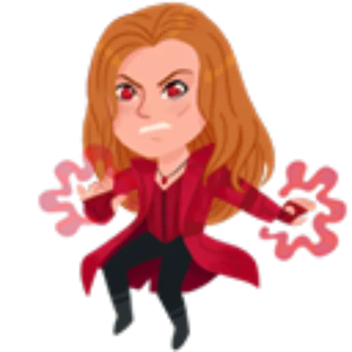 avengers, marvel alai witch, wanda maksimoff chibi, calendar avengers 2020, wanda maksimoff war of infinity