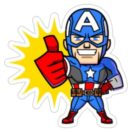 keajaiban, pahlawan super, superhero watsap, marvel mini heroes, pahlawan marvel captain america