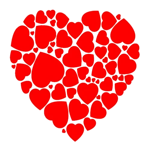 corazón, corazón de corazones, el corazón es rojo, corazón de corazones, pegatina de vinilo del corazón