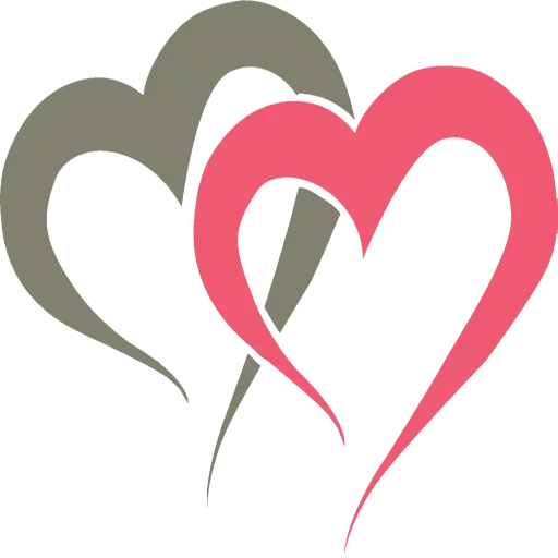 symbole du cœur, vecteur cardiaque, logo en forme de cœur, monogram heart, vector heart