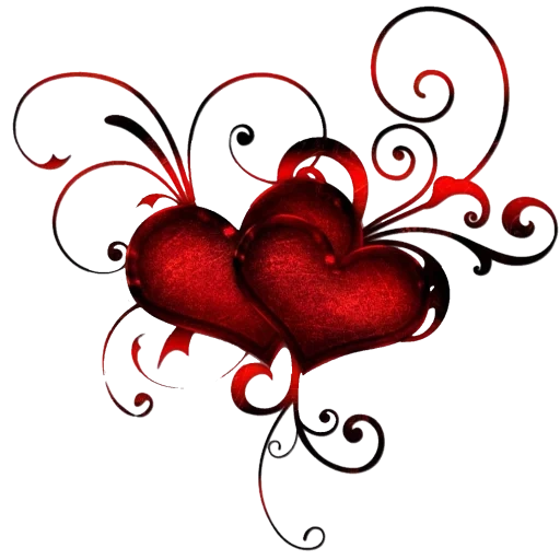 red heart, heart pattern, heart clipart, the heart is red, figures with the heart