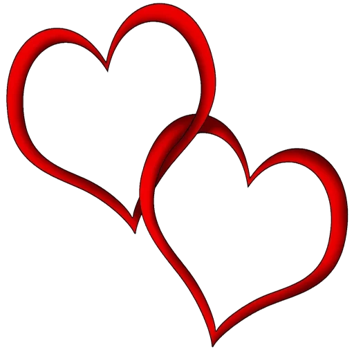 heart, two hearts, heart love, double heart, heart clipart