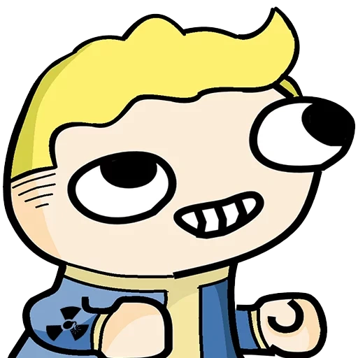 anime, the fallout, vault boy, the clash