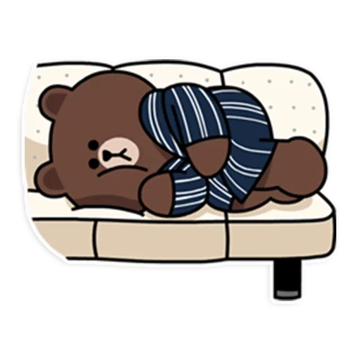 duerme, cony brown, line friends, share thewell, ilustraciones interesantes