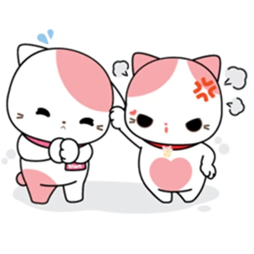 клипарт, рисунки милые, тема cute cats, животные милые, lovely pink kitten