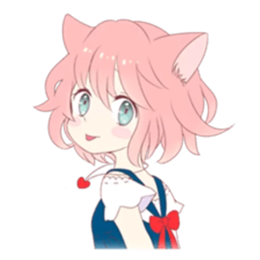 gadis kucing, seni anime, mari koneko, anime astolfo, anime tidak seperti