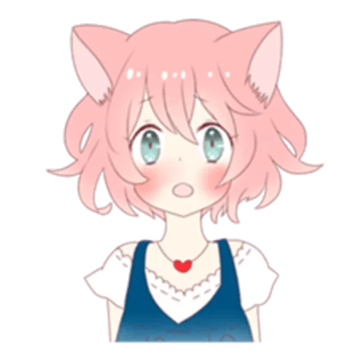 anime, art de l'anime, anime neko, mari koneko, anime kawai neko