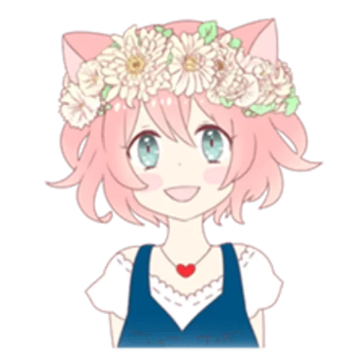 natsuki, precioso anime, mari koneko, natsuki querido, flores de natsuki