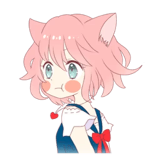 gadis kucing, mari koneko, anime kawai, natsuki sayang, anime tidak seperti