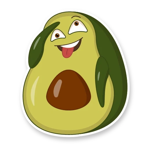 frutta di avocado, frutta di avocado, famiglia di avocado, carattere di avocado, illustrazioni di avocado
