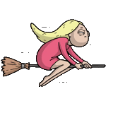 flies a broom, witch broom, the witch flies a broom, wittle broom drawing, boy flying broom drawing