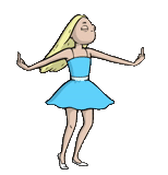 menina, humano, ballerina spotlaite, mulher dançando, mulher de desenho animado