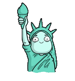 anime, the statue of liberty, hecate statue of freedom, statue of freedom sketch, the statue of freedom is cartoony