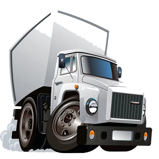 auto, car, truck car with a white background cartoon