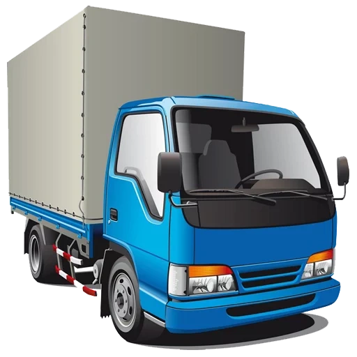 truk biru, truk, transportasi kargo, transportasi kargo, truk pickup biru