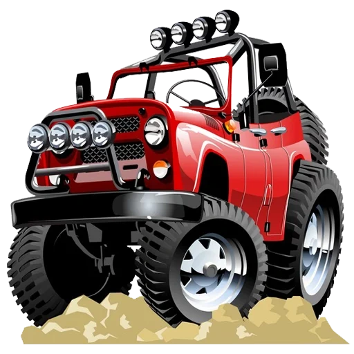 jeep, und das auto, jeeps rennen, cartoon jeep, jeep suv