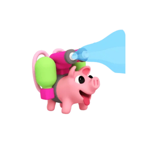 un juguete, pigging carreras, rosa el cerdo, pecia fisher pig, juguete de cerdo de ropa