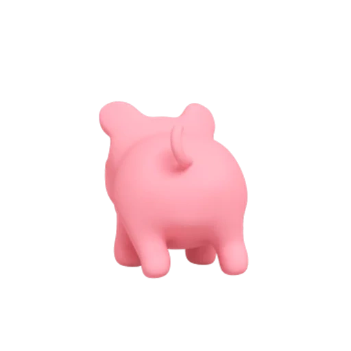 cochon, porcin, un jouet, cochon rose, cochon rose
