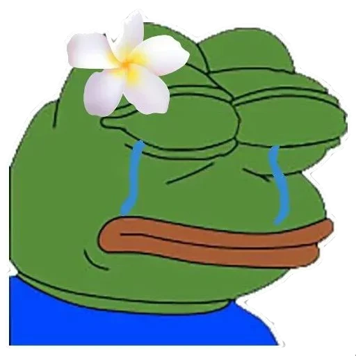 rana pepe, pepe llorando, rana pepe, la rana está triste, pepe de rana llorando