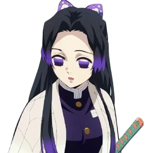 anime girls, anime characters, demon drawing anime, shinobo blade discharging demons, blade cutting demons shinobu kocho