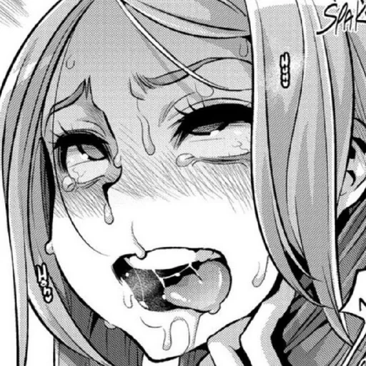 ahegao, os rostos de akhegao, ahegao feys, manga ahegao lucy, ahegao com um lápis