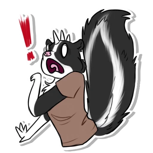 skunk, skunk antero, skunk cartoon, funny skunk, skunk pepe le pew