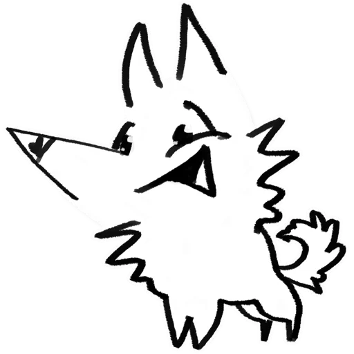 fox, figura, patrón de lobo, patrón pokemon, lápiz de lobo