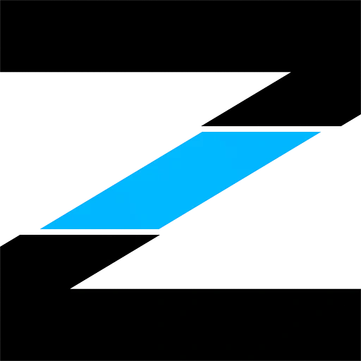 logo, darkness, color black, oblique logo, blue and white oblique flag