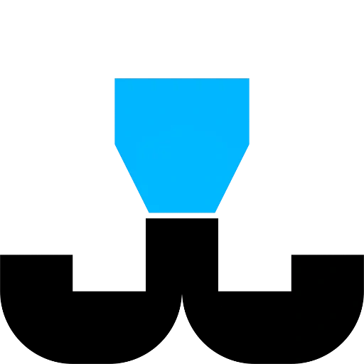 un logo, icônes, logo, logo blu, forme lumineuse du logo