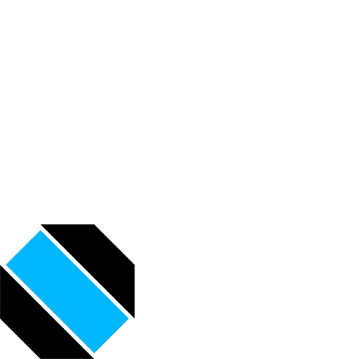 logo, sign, data insight mark, vector mark, blue and white oblique flag