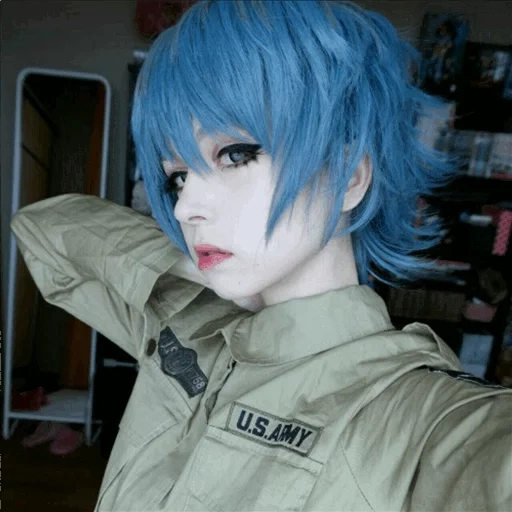 emo anzujaamu, facture anzujaamu, anzujaamu chikhiro, cosplay avec les cheveux courts, fille cosplay aux cheveux courts