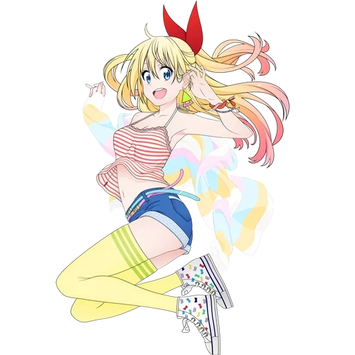 nisekoi, anime nisekoi, chitoga kirisaki, chitoge kirisaki, amor simulado por chitoga kirisaki