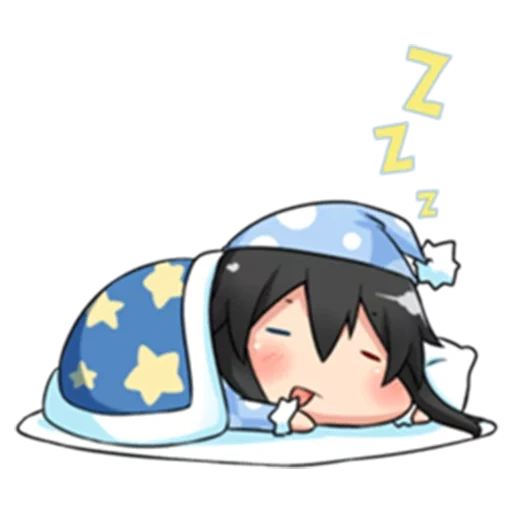 gambar, anime tidur, anime lucu, karakter anime, anime tidur chan