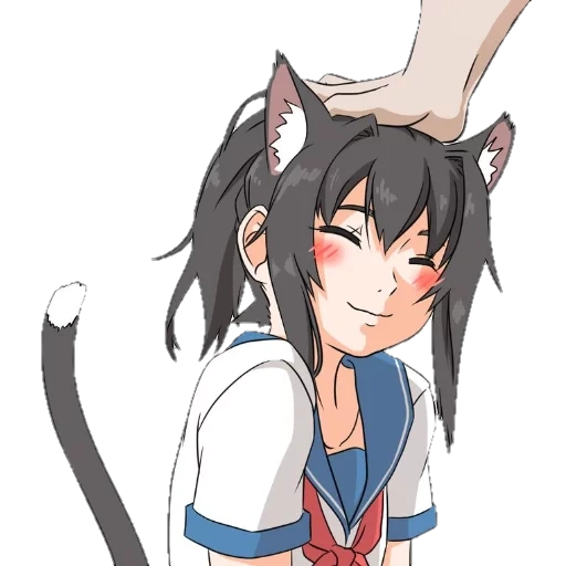 yanderee sile, yandere chan, anime beberapa, ayano ashi adalah beberapa, yongeres simulator cat yuki