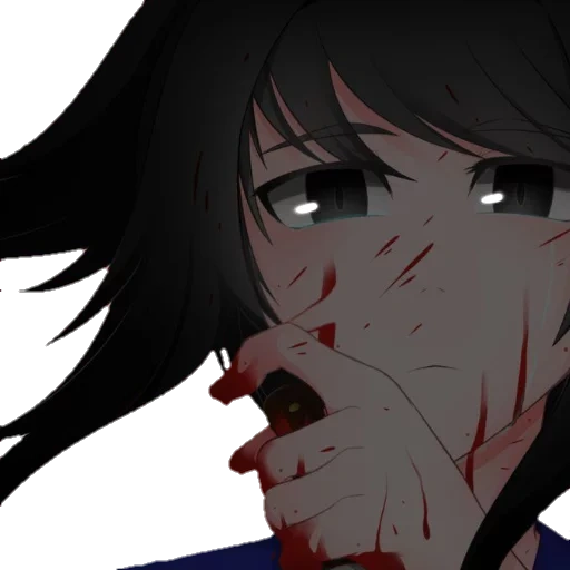 рисунок, аниме арты, яндере аяно, аниме персонажи, yandere simulator