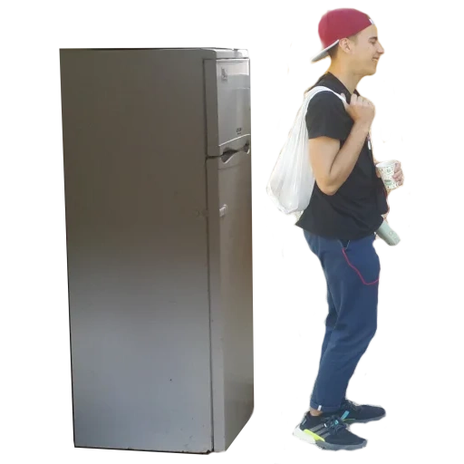 frigo, réfrigérateur boo, nouveau réfrigérateur, réfrigérateur ouvert, réfrigérateur de personnes de faible stature