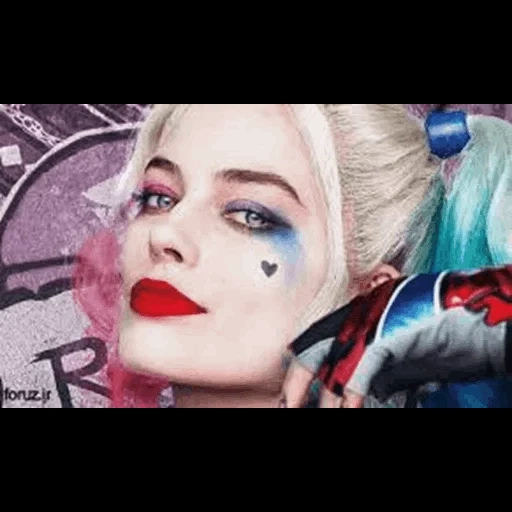 harley quinn, suicide squad, makeup harley quinn, suicide squad 2016, harley queen margot robbie