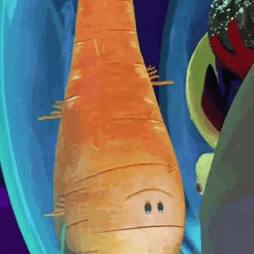 carrot, carrot, mrs carrots, kevin the carrot, cloudy sam sparks