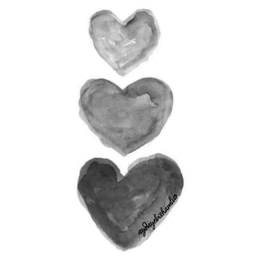 форма сердце, сердце акварель, рисунки сердцем, сердце эстетика, акварельное сердце