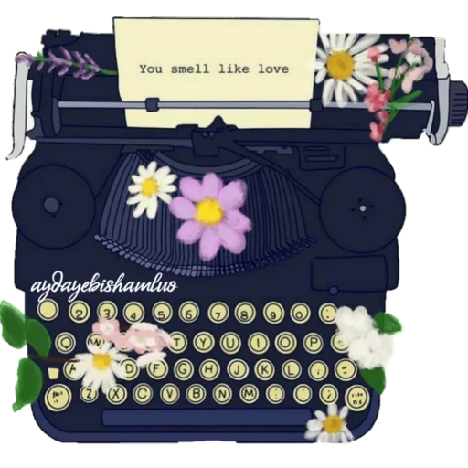 notebook, typewriter art, scriptwriter art, máquina de escrever de bolso