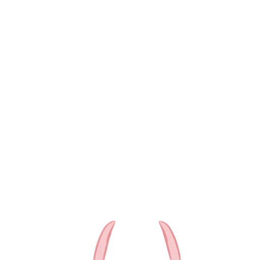 bunny ears, sweet bunny, sonrisa de animación, bunny hi loser, avatar de conejo rosa