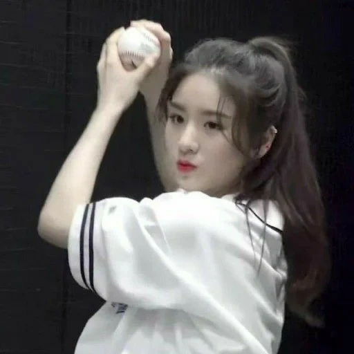 asiático, menina, garota coreana, irene veludo vermelho, cozimento de ouro preto 2019