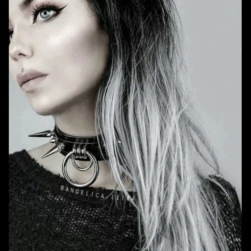 the girl, luke rowell, lyell-modell, gothic make-up, gothic girl