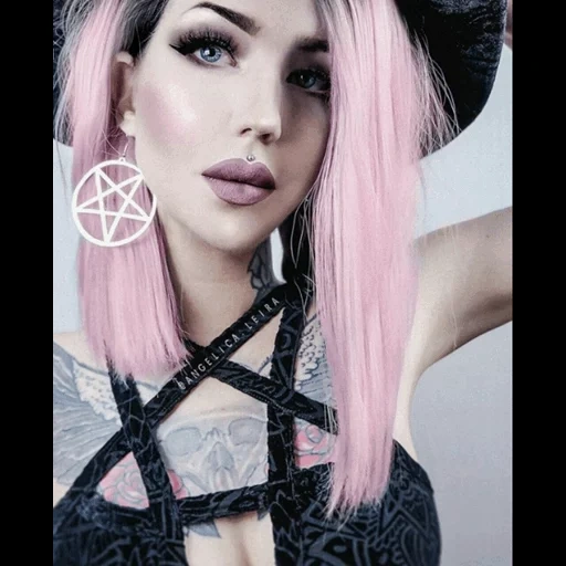 young woman, felice fawn, gothic beauty, angelica leiira, gothic girls
