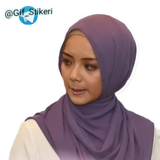 hijab, giovane donna, un hijab satinato, donna a hijabe, lavanda hijab
