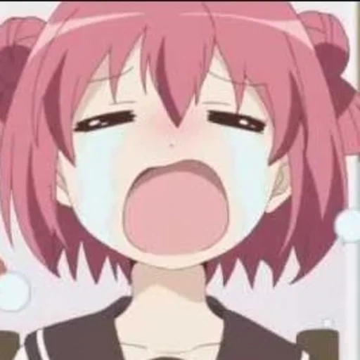 anime, anime kawai, personajes de anime, yuru yuri llorando, héroe de anime akari