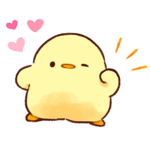 chick, cute kawaii drawings, soft and cute chick