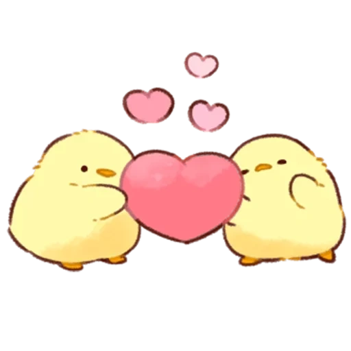 cute drawings, kawaii chickens, cute kawaii drawings, soft and cute chick