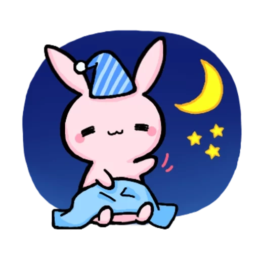 frafie, juguetes, pegatinas noch, buenas noches chuanjing, cartoon sleeping bunnies